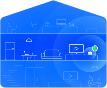 graphic showing the limited reach of a single router used in most homes.