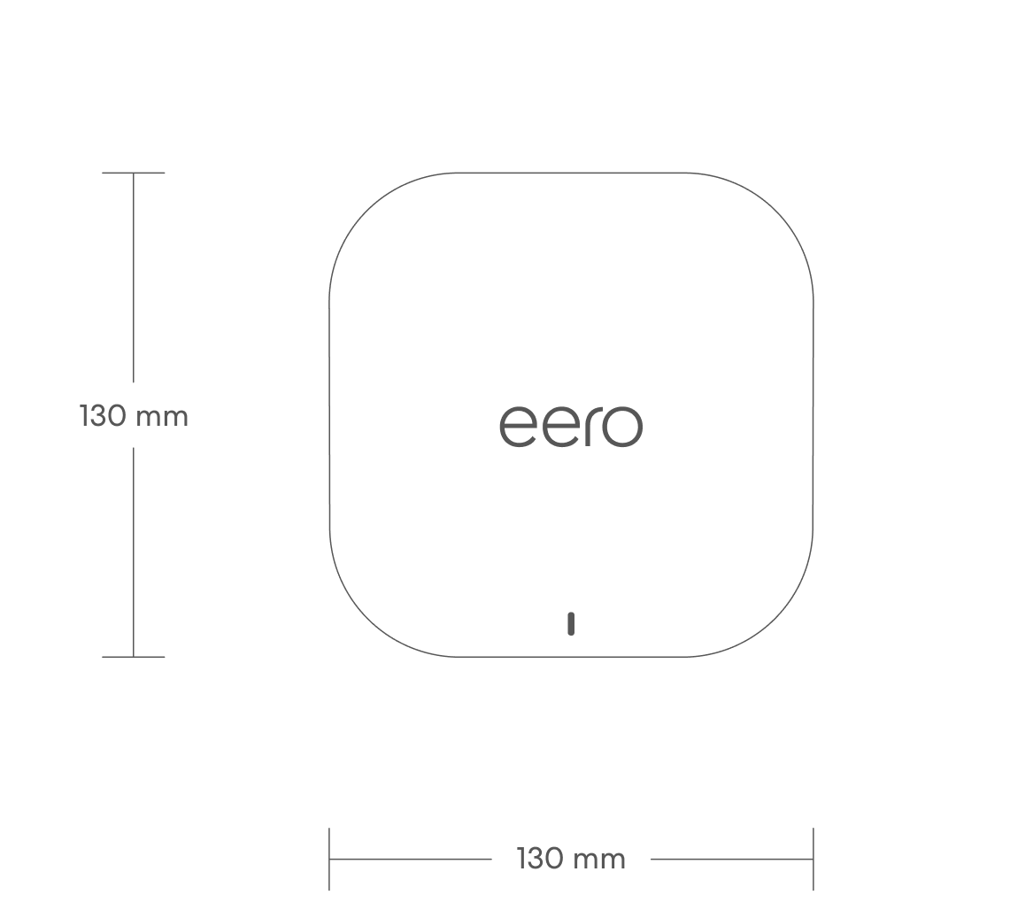 eero 7 top dimensions